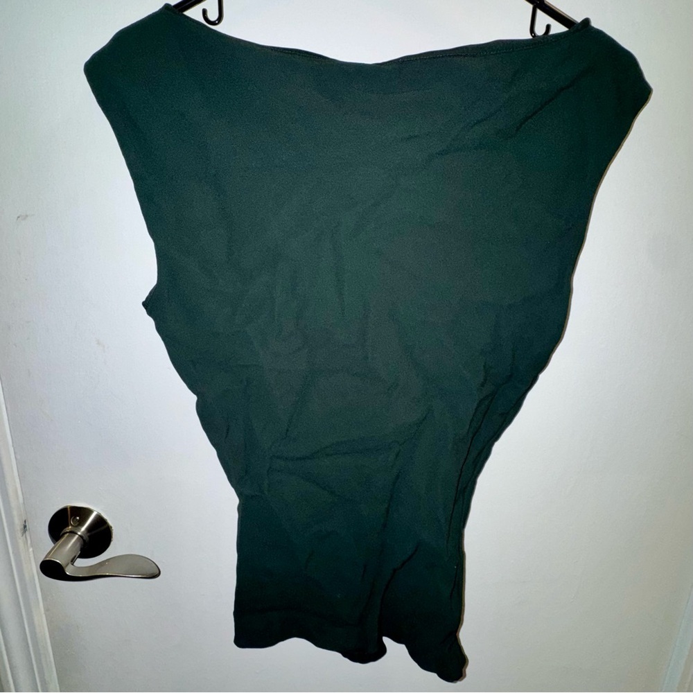 Banana Republic Women's Dark Green Blouse - Picture 6 of 8